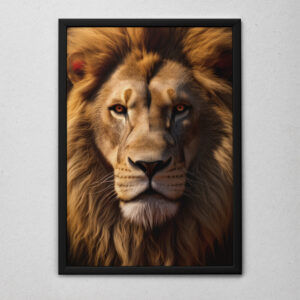 Quadro Decorativo Olhar de Leão