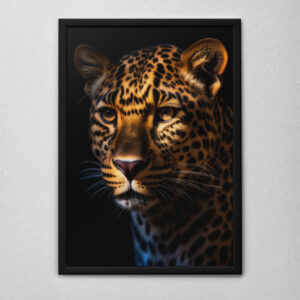 Quadro Decorativo Onça-Pintada de Perfil