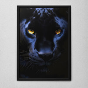Quadro Decorativo Os Olhos da Pantera Negra