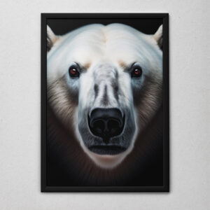 Quadro Decorativo O Urso Polar te Olhando