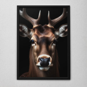 Quadro Decorativo Uma Rena te Olhando
