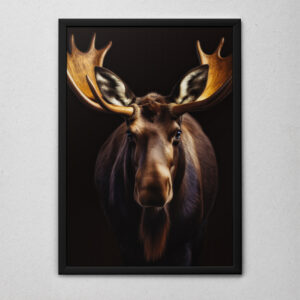 Quadro Decorativo Uma Alce te Olhando 2