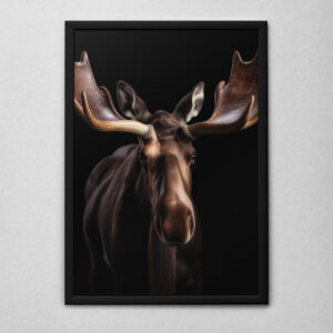 Quadro Decorativo Uma Alce de Perfil
