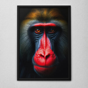 Quadro Decorativo Um Madril Selvagem te Olhando