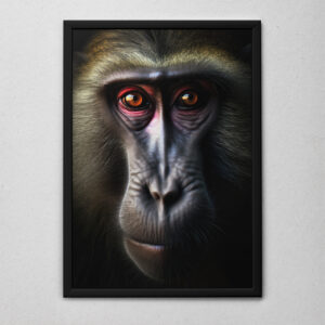 Quadro Decorativo Um Babuíno te Olhando