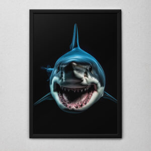 Quadro Decorativo Tubarão Feroz