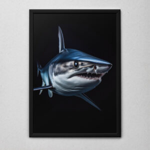 Quadro Decorativo Tubarão de Perfil