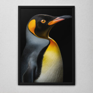 Quadro Decorativo Pinguim de Perfil
