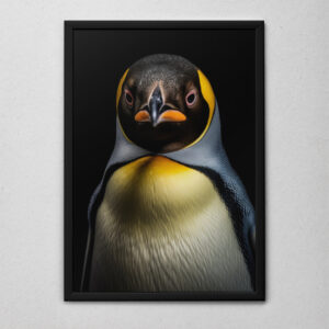 Quadro Decorativo Pinguim te Olhando