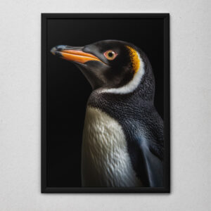 Quadro Decorativo Pinguim de Perfil 3