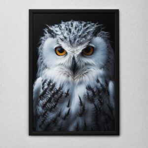 Quadro Decorativo O Retrato da Coruja das Neves