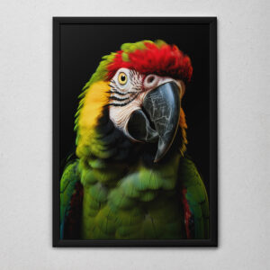 Quadro Decorativo O Papagaio Verde 2