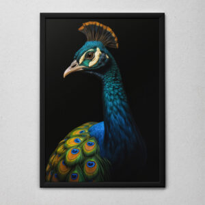 Quadro Decorativo O Pavão de Perfil 2