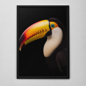 Quadro Decorativo O Tucano de Perfil