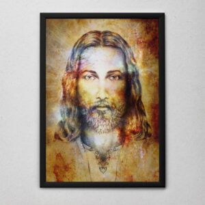 Quadro Arte Cósmica -  Jesus Cristo Cósmico